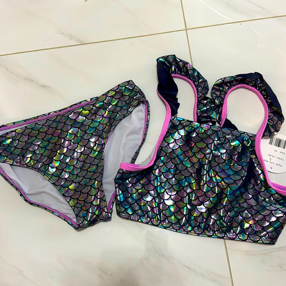 BNWT Girls size 14 mermaid bikini